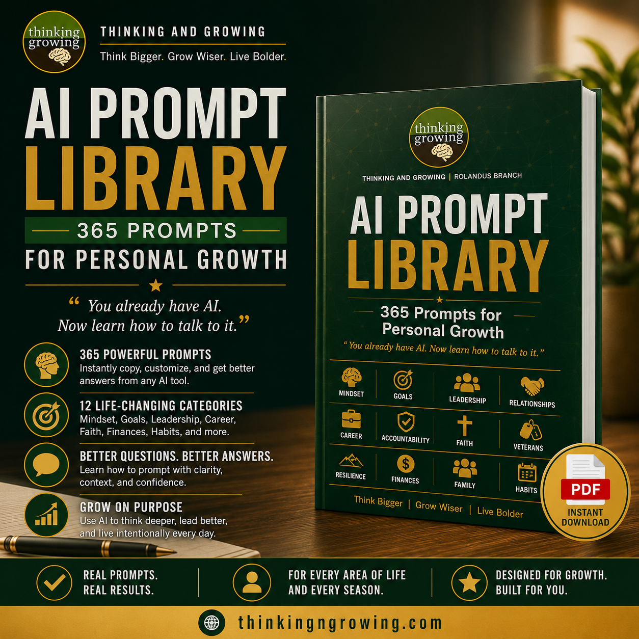 AI Prompt Library: 365 Prompts