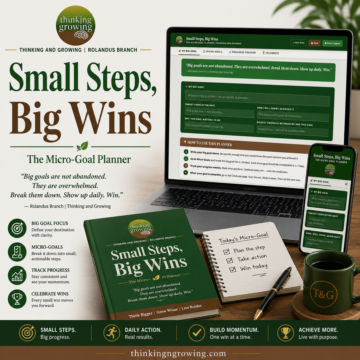 Small Steps, Big Wins Micro-Goal Planner