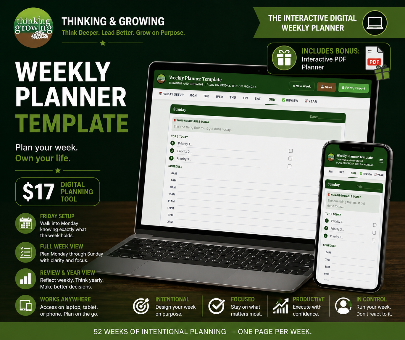 Weekly Planner Template